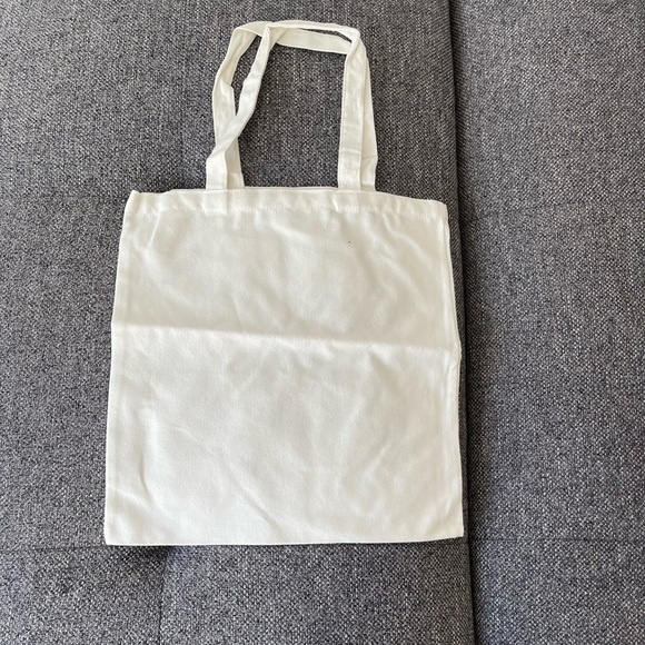 3/22 🧡 White Arabica logo design tote bag NWOT - Picture 2 of 4
